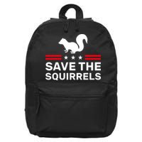 Save The Squirrels Justice For Peanut 16 in Basic Backpack
