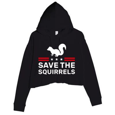 Save The Squirrels Justice For Peanut Crop Fleece Hoodie