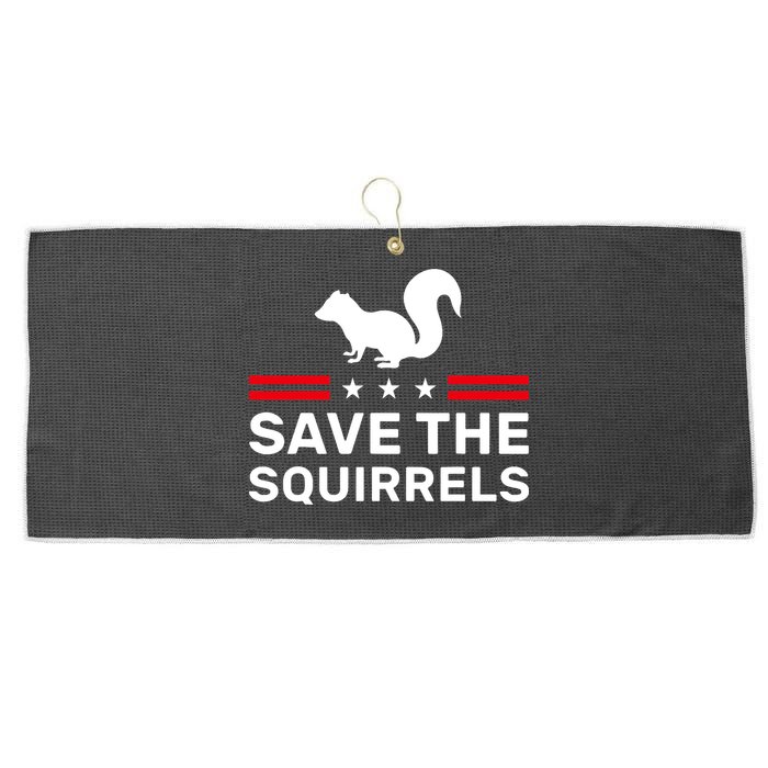 Save The Squirrels Justice For Peanut Large Microfiber Waffle Golf Towel