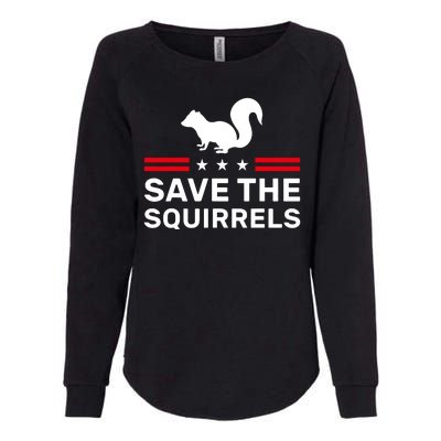 Save The Squirrels Justice For Peanut Womens California Wash Sweatshirt