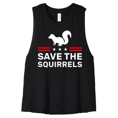 Save The Squirrels Justice For Peanut Women's Racerback Cropped Tank