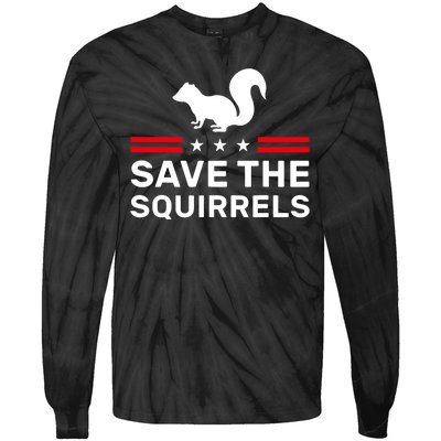 Save The Squirrels Justice For Peanut Tie-Dye Long Sleeve Shirt