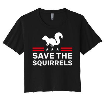 Save The Squirrels Justice For Peanut Women's Crop Top Tee