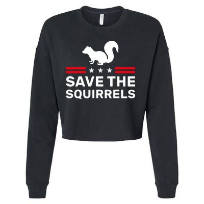 Save The Squirrels Justice For Peanut Cropped Pullover Crew