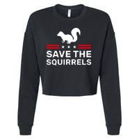 Save The Squirrels Justice For Peanut Cropped Pullover Crew