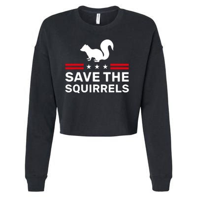 Save The Squirrels Justice For Peanut Cropped Pullover Crew