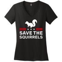 Save The Squirrels Justice For Peanut Women's V-Neck T-Shirt