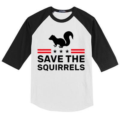 Save The Squirrels Justice For Peanut Kids Colorblock Raglan Jersey