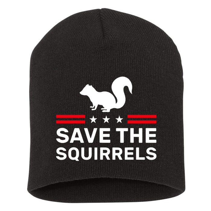 Save The Squirrels Justice For Peanut Short Acrylic Beanie