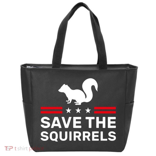 Save The Squirrels Justice For Peanut Zip Tote Bag