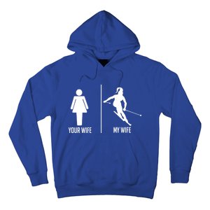 Ski Trip Skiing Wife Husband Marriage Cool Gift Hoodie