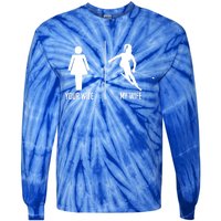 Ski Trip Skiing Wife Husband Marriage Cool Gift Tie-Dye Long Sleeve Shirt