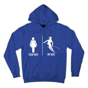 Ski Trip Skiing Wife Husband Marriage Cool Gift Tall Hoodie