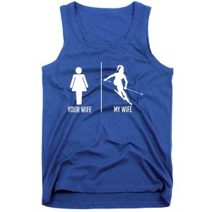 Ski Trip Skiing Wife Husband Marriage Cool Gift Tank Top