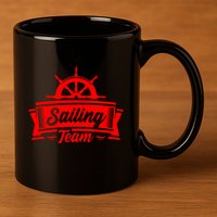 Sailing Team 11oz C Handle Ceramic Mug