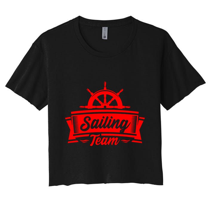 Sailing Team Women's Crop Top Tee