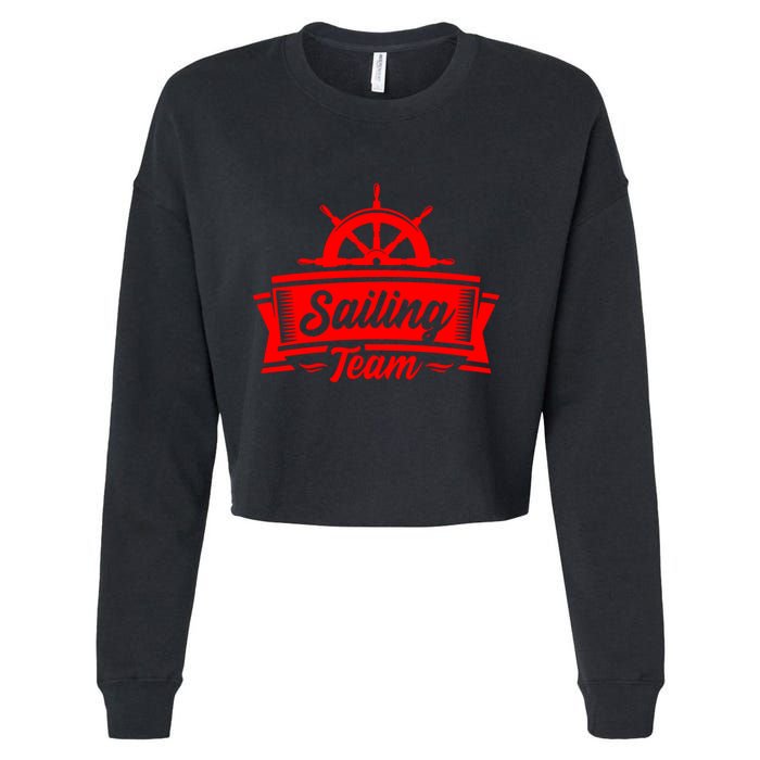 Sailing Team Cropped Pullover Crew