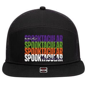 Sppoktacular Teacher 7 Panel Mesh Trucker Snapback Hat