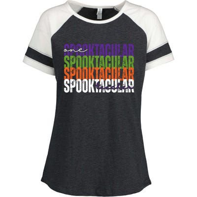 Sppoktacular Teacher Enza Ladies Jersey Colorblock Tee