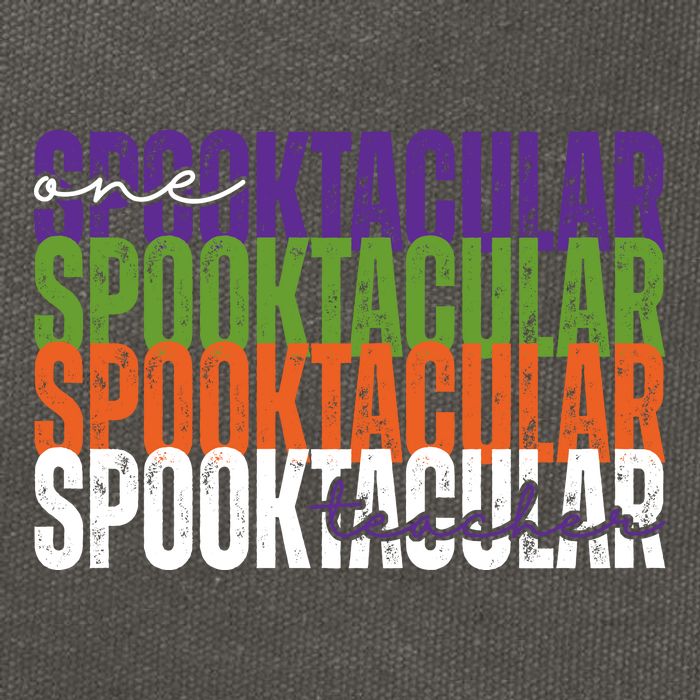 Sppoktacular Teacher Cotton Canvas Backpack