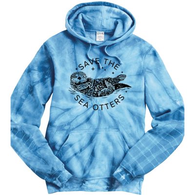 Save The Sea Otters Tie Dye Hoodie