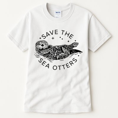 Save The Sea Otters Tall T-Shirt