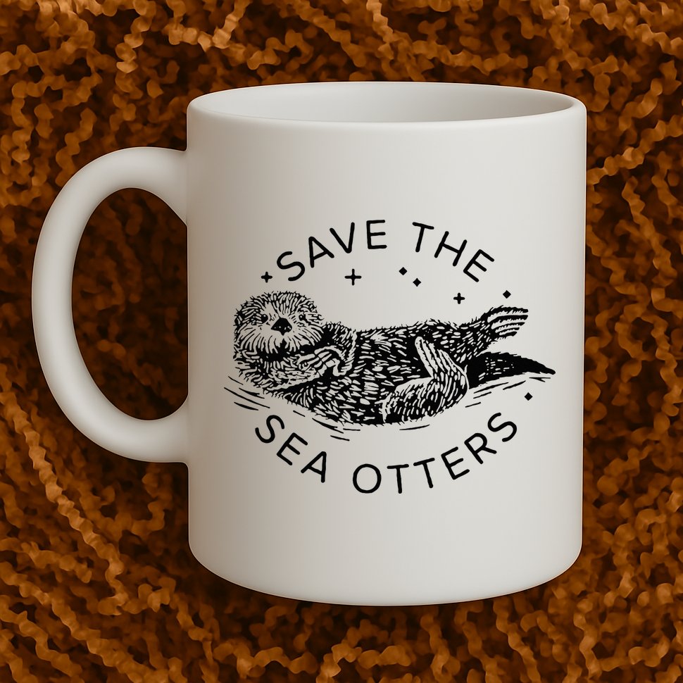 Save The Sea Otters Mug