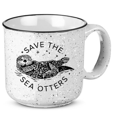 Save The Sea Otters 15oz Campfire Ceramic Mug