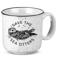 Save The Sea Otters 15oz Campfire Ceramic Mug