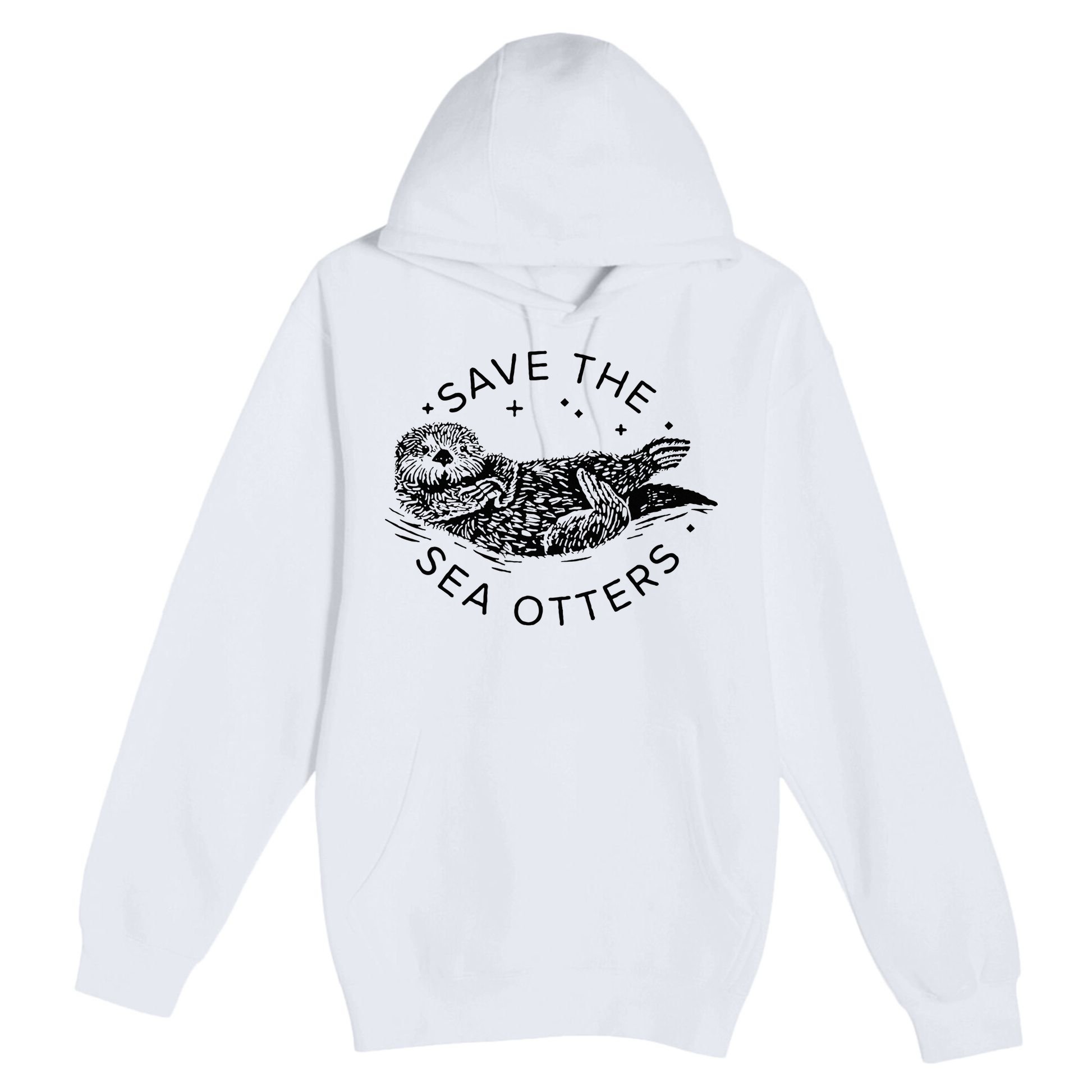 Save The Sea Otters Premium Pullover Hoodie
