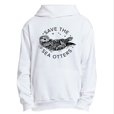 Save The Sea Otters Urban Pullover Hoodie