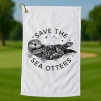Save The Sea Otters Golf Towel