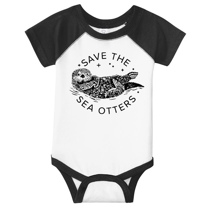 Save The Sea Otters Infant Baby Jersey Bodysuit