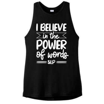 Speech Therapist Speechgiftlanguage Pathologist Slp Pathology Cool Gift Ladies PosiCharge Tri-Blend Wicking Tank