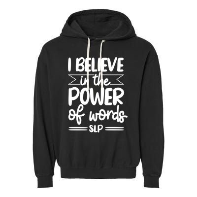 Speech Therapist Speechgiftlanguage Pathologist Slp Pathology Cool Gift Garment-Dyed Fleece Hoodie