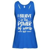 Speech Therapist Speechgiftlanguage Pathologist Slp Pathology Cool Gift Ladies Essential Flowy Tank