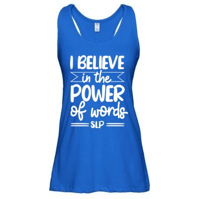 Speech Therapist Speechgiftlanguage Pathologist Slp Pathology Cool Gift Ladies Essential Flowy Tank