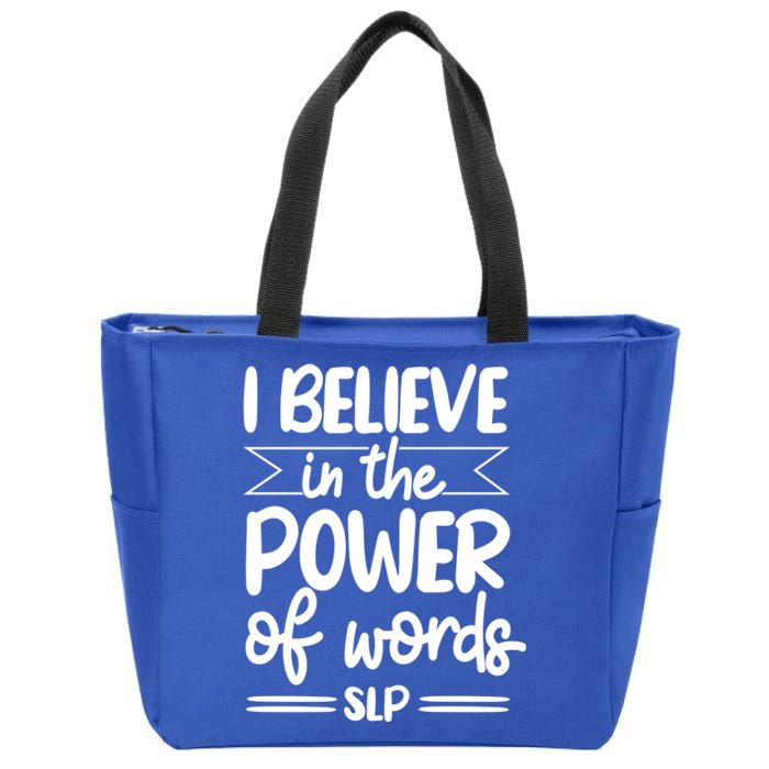 Speech Therapist Speechgiftlanguage Pathologist Slp Pathology Cool Gift Zip Tote Bag