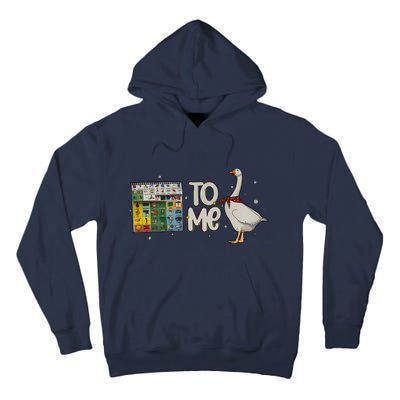 Speech Therapy Slp Christmas To Me Funny Duck Tall Hoodie