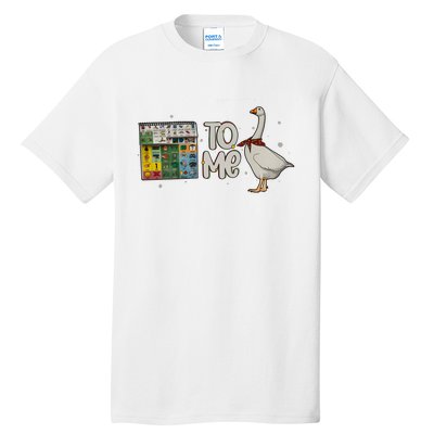 Speech Therapy Slp Christmas To Me Funny Duck Tall T-Shirt