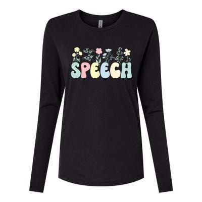 Speech Therapists Speech Language Pathologist SLP Womens Cotton Relaxed Long Sleeve T-Shirt