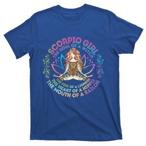 Scorpio The Soul Of A Witch Birthday Hippie Soul Gift T-Shirt