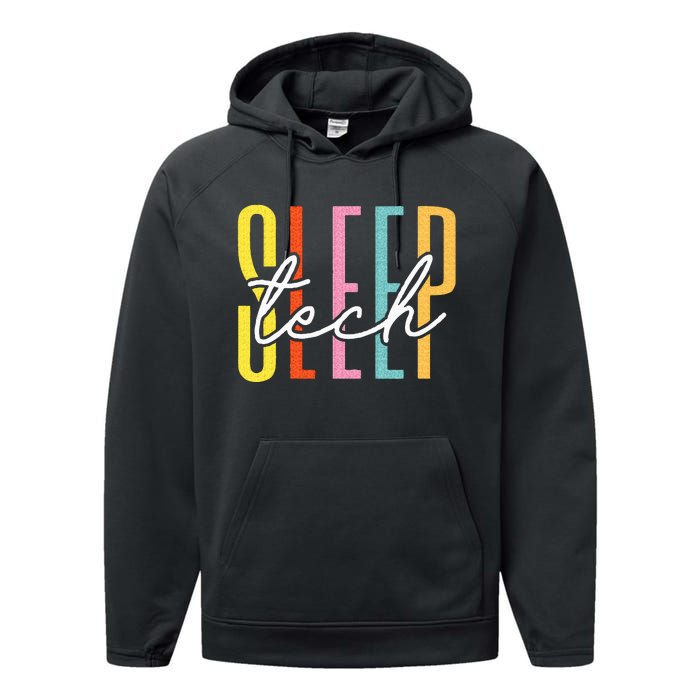 Sleep Tech Sleep Technologist Appreciation Performance Fleece Hoodie