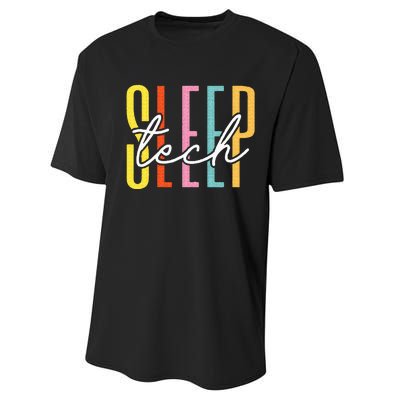 Sleep Tech Sleep Technologist Appreciation Performance Sprint T-Shirt