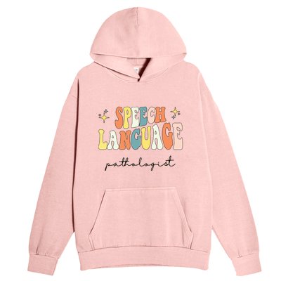 Speech Therapy Speech Language Pathologist Retro SLP Women Urban Pullover Hoodie