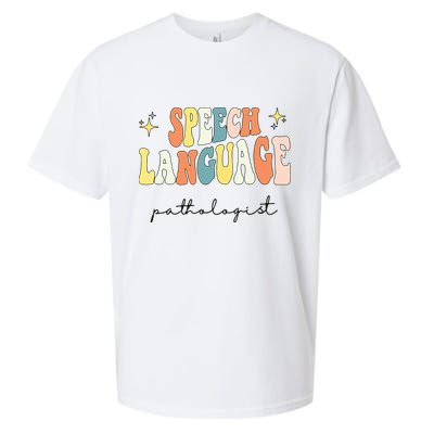 Speech Therapy Speech Language Pathologist Retro SLP Women Sueded Cloud Jersey T-Shirt