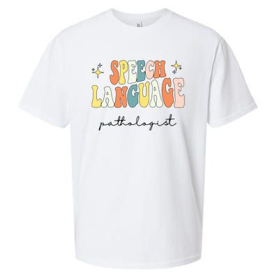 Speech Therapy Speech Language Pathologist Retro SLP Women Sueded Cloud Jersey T-Shirt