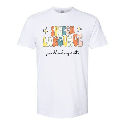 Speech Therapy Speech Language Pathologist Retro SLP Women Softstyle CVC T-Shirt