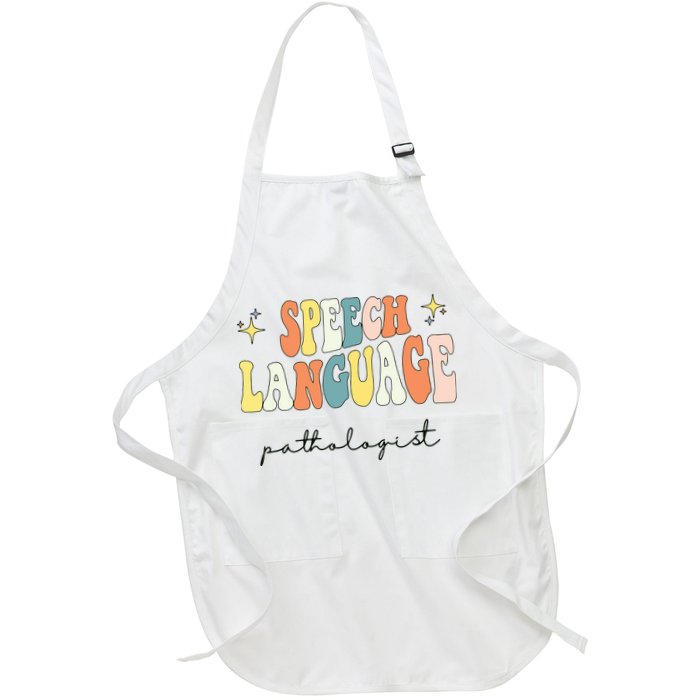 Speech Therapy Speech Language Pathologist Retro SLP Women Apron