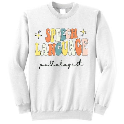 Speech Therapy Speech Language Pathologist Retro SLP Women Sweatshirt